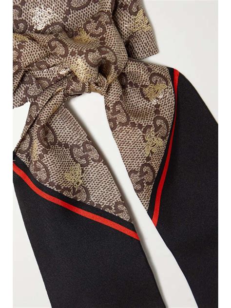 gucci scarf net a porter|authentic gucci silk scarf.